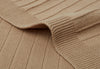 Blanket Cot 100x150cm Pure Knit - Biscuit - GOTS