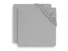 Fitted Sheet Cot Jersey 60x120cm - Soft Grey - 2 Pack