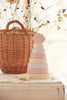 Wooden Stacking Tower - Shell - Pink