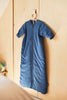 Baby Sleeping Bag with Removable Sleeves 70cm Basic Stripe - Jeans Blue