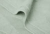 Blanket Cot 100x150cm Shell Knit - Sea Foam - GOTS