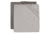 Changing Mat Cover Terry 50x70cm - Soft Grey/Storm Grey - 2 Pack